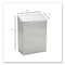 Hospeco Wall Mount Sanitary Napkin Receptacle, Stainless Steel ND-1E - alternate 5